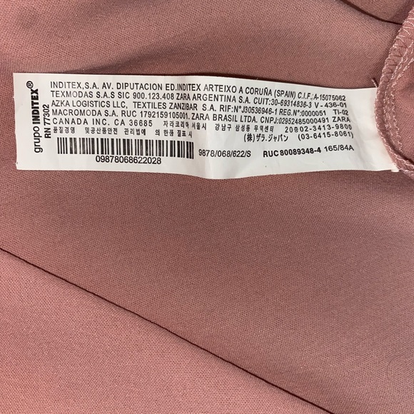 Zara Midi Oversized Belted Pink Shirtdress with Side Split | Size S - Picture 9 of 13